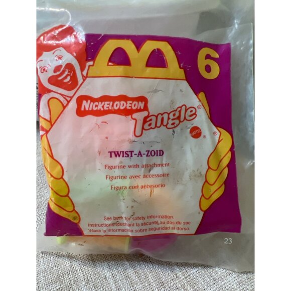 Nickelodeon Tangle Twist-A-Zoid 1996 McDonalds Happy Meal Toy #6 New Sealed - Picture 1 of 3